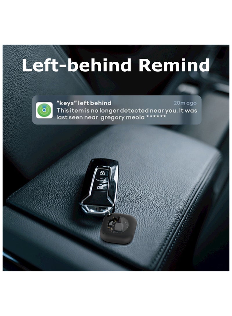 yalilai Bluetooth Tracker Works with Apple Find My APP (iOS Only, Not for Android),  Smart Tracking Tag Finder with Protective Case and Item Locator for Keys, Luggage, Backpack, Suitcases, Black  - Image 3