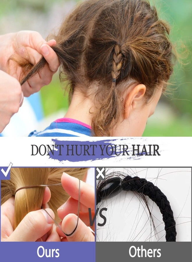 كان برنسيس كانبرينسيس 1000 قطعة من ربطات الشعر المطاطية الصغيرة البنية، ربطات شعر صغيرة ناعمة للأطفال الصغار والفتيات، إكسسوارات شعر مرنة على شكل ذيل حصان، تصفيف شعر الأطفال بدون إتلاف (بني) - Image 3