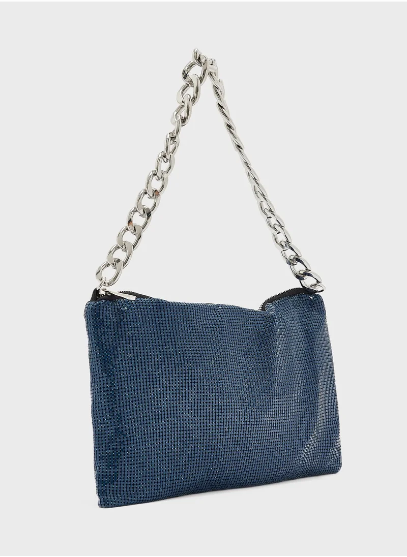 TOPSHOP Sadie Chainmail Slouchy Crossbody