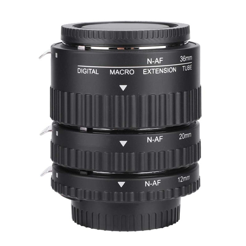 Serounder مجموعة حلقات محول أنبوب العدسة القريبة N-AF للتركيز التلقائي 12mm+20mm+36mm لكاميرات Nikon F Mount DSLR (N-AF1-B) - Image 1