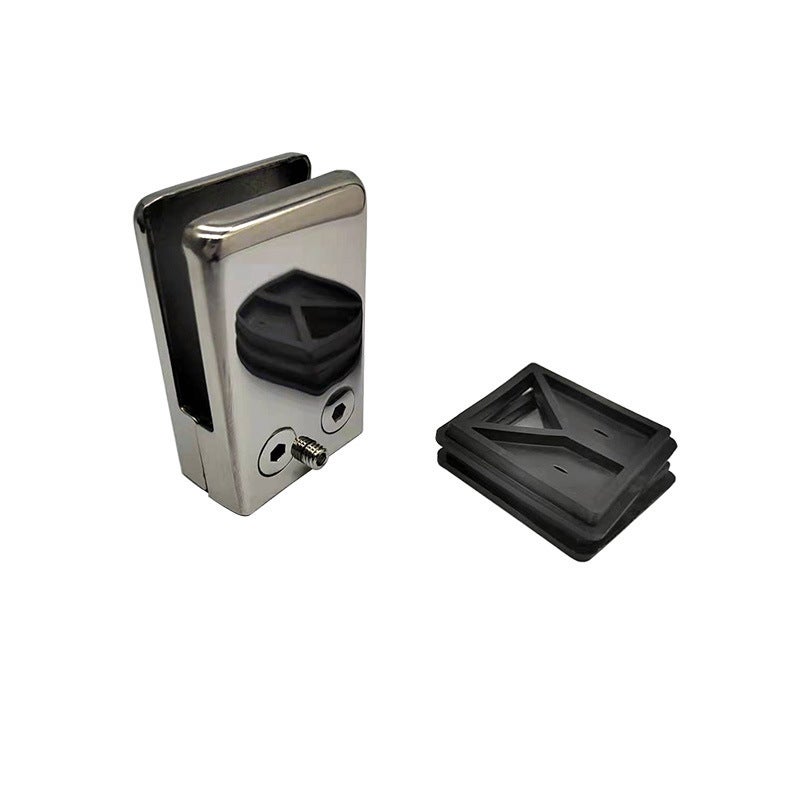 304 Stainless Steel Fish Mouth Glass Clip Cabinet Stair Hand Guard Column Accessories Punch-Free Glass Fixed Sandwich Bracket - Image 4