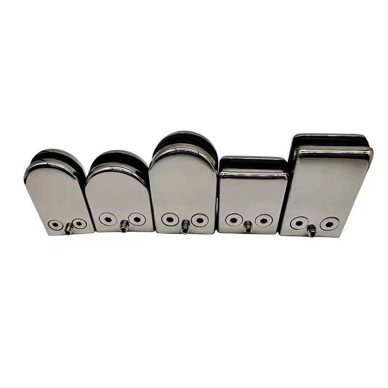 304 Stainless Steel Fish Mouth Glass Clip Cabinet Stair Hand Guard Column Accessories Punch-Free Glass Fixed Sandwich Bracket - Image 2