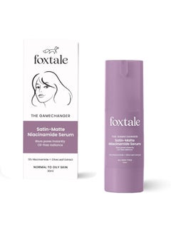 foxtale Foxtale 5% Niacinamide Face Serum Fades Blemishes & Acne Marks Reduce Dark Spots Controls Oil and Brightens Skin Lightweight AND Non-sticky All Skin Types Men AND Women - 30ml  - Image 1