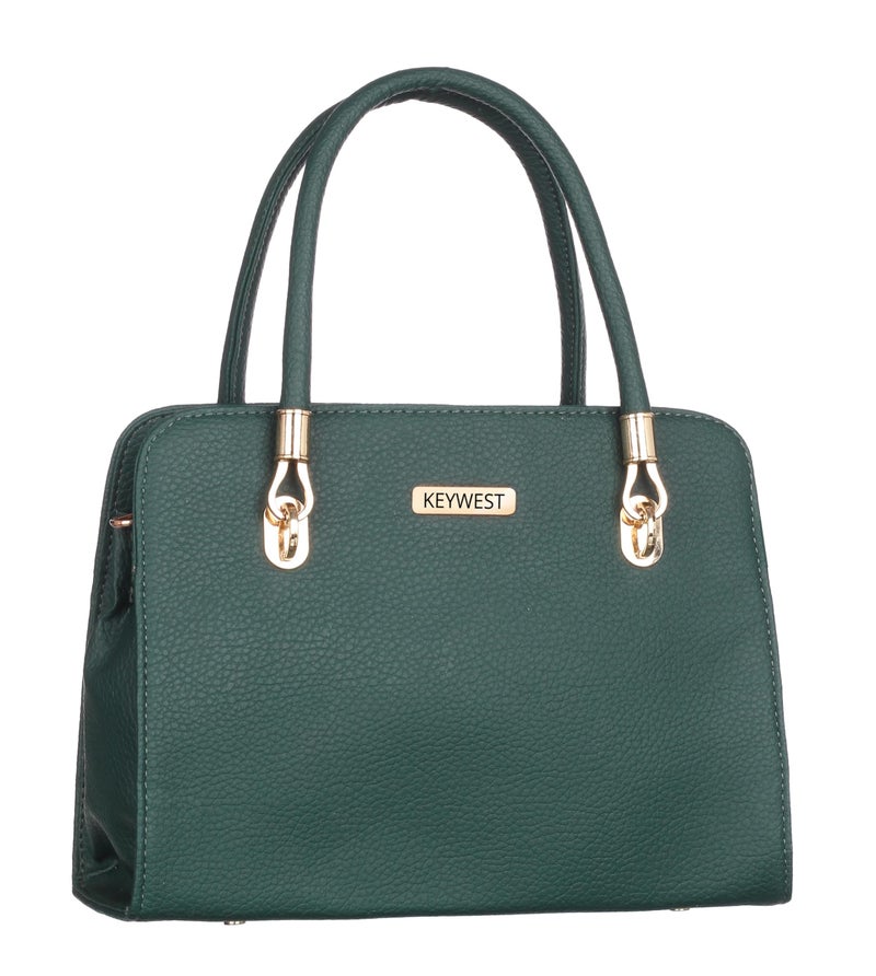 Keywest Women's Chanelle Satchel Tote Handbag for Women | Ladies purse | Stylish Shoulder Bag | Gift For Woman | Green - Image 1