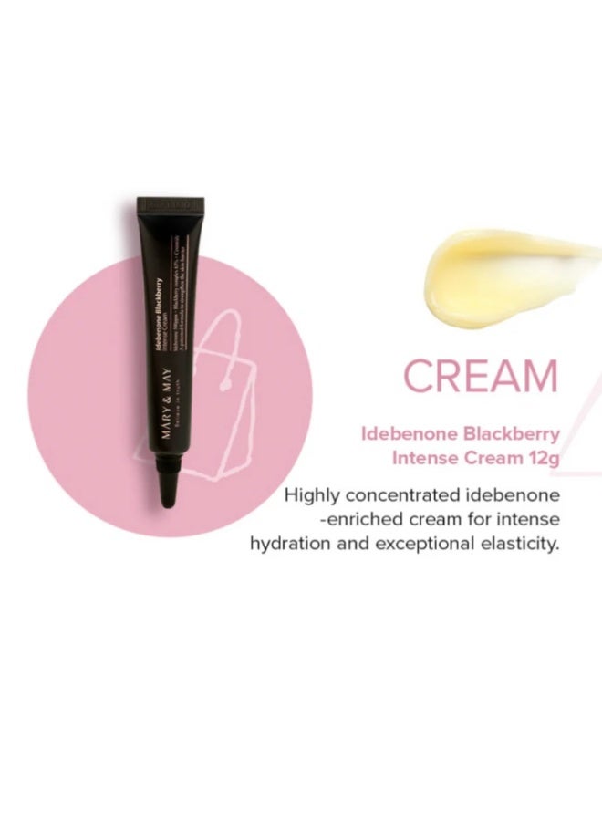 MARY & MAY Idebenone Blackberry Intense Cream Mini 12g - Image 2