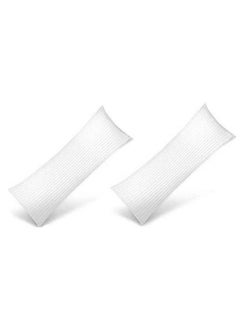 Comfy Set Of 2 Hotel Stripe Long Body Pillow 