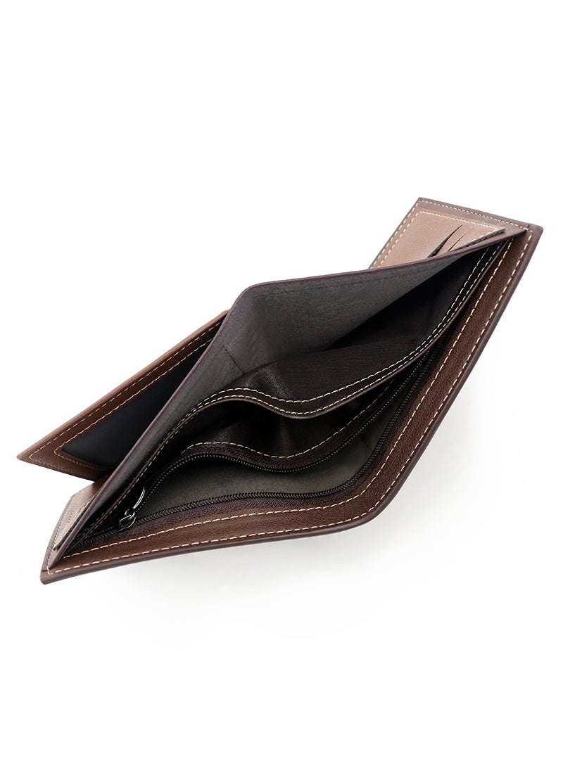 MenBense - Business Men's Wallet Short Wallet Card Holder Document Bag 12*9.5*2cm - Image 1