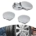 ijuicy 4 PCS Car Wheel Center Hub Caps ABS RustProof Center Caps for Rims 236 OD 22 ID Tight Fitting Snapon Wheel Hub Modified Dust Protection Cover Universal for Most Cars Silver - Image 2