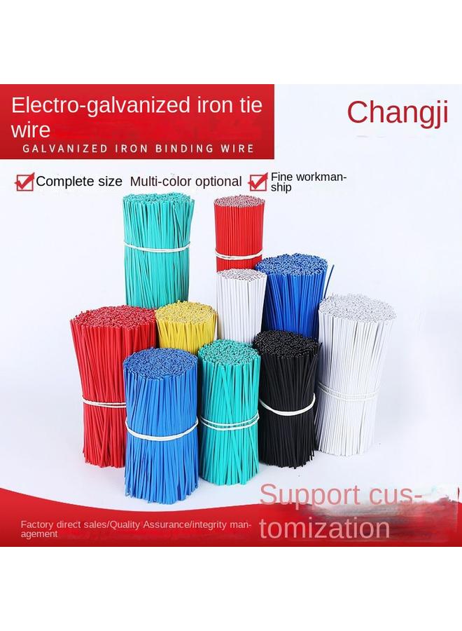 Bluejw Iron Core Tie Wire 1000 Grape Branches Light Cable Gardening Plastic Coated Iron Wire Power Cable Data Cable Tie  - Image 3