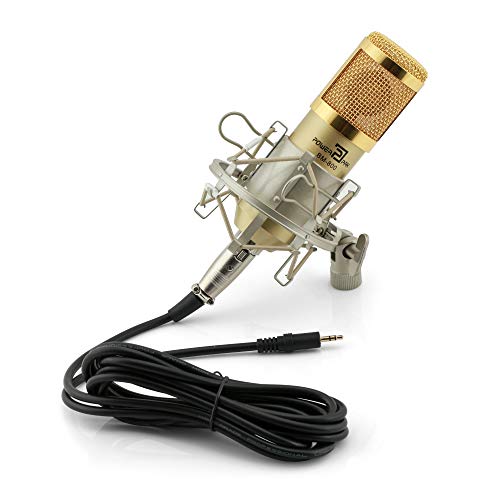 Powerpak BM-800 Gold Gel Professional Condenser Microphone with Metal Shock Mount (Requires Phantom Power Supply or Sound Card Only) - Image 4