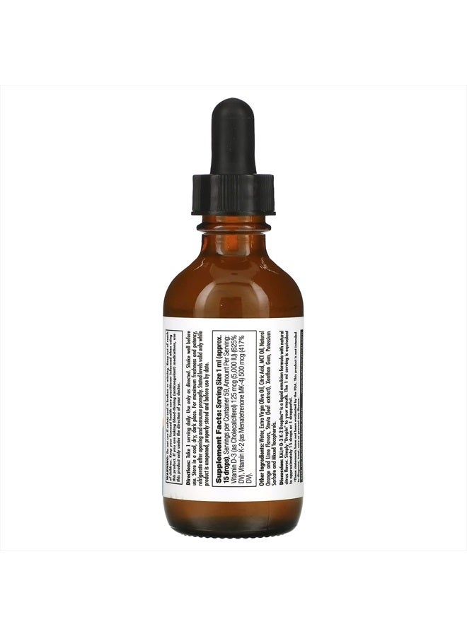 Kal 5000 Iu D-3 K2 Citrus Dropins, 2 Fluid Ounce - Image 2