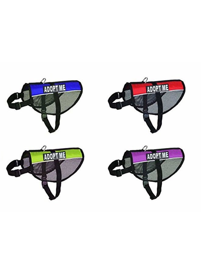 Doggie Stylz Adopt ME Service Dog mesh Vest Harness Cool Comfort Nylon for Dogs Small Medium Large Purchase Comes with 2 Reflective Adopt ME Patches. Please Measure Your Dog Before Ordering - Image 1