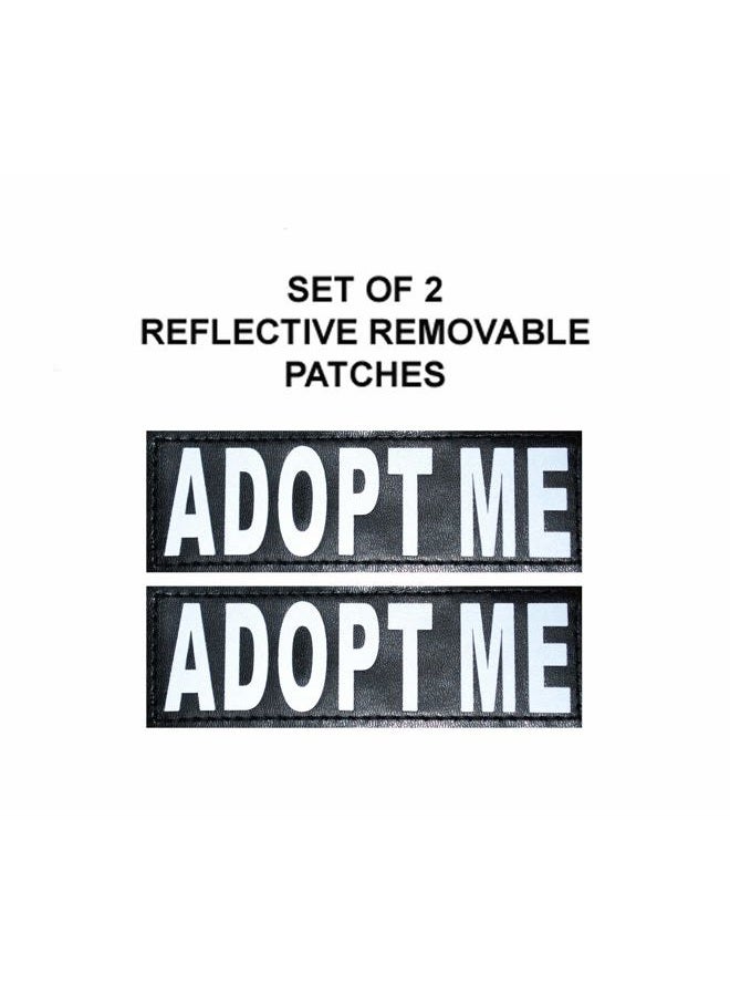 Doggie Stylz Adopt ME Service Dog mesh Vest Harness Cool Comfort Nylon for Dogs Small Medium Large Purchase Comes with 2 Reflective Adopt ME Patches. Please Measure Your Dog Before Ordering - Image 4