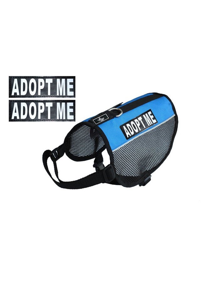 Doggie Stylz Adopt ME Service Dog mesh Vest Harness Cool Comfort Nylon for Dogs Small Medium Large Purchase Comes with 2 Reflective Adopt ME Patches. Please Measure Your Dog Before Ordering - Image 2