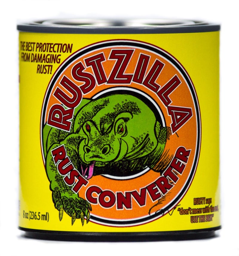 Rustzilla Rust Converter and Rust Remover, Professional Strength For All Metals Including Stainless Steel, Steel, Cast-Iron, 8 OZ - Image 1