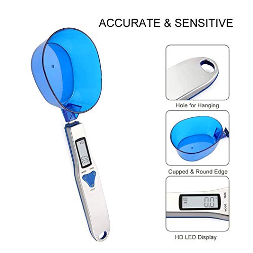 3T6B Grams Digital Kitchen Measuring Spoon,Three Different Specifications Food Scale Spoon with Scale Design, Weight from 0.1 Grams to 500 Grams Support Unit g/oz/gn/ct (with 2 AAA Batteries) - Image 3