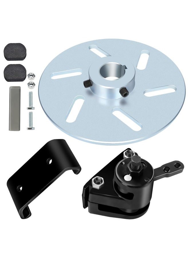 GREHUA Mechanical Disc Brake Caliper and Bracket with Pads Black Kit for Manco 9598 9597 Yerf-Dog ASW Bristers Airheart MB-1 Predator 212cc 196cc 6.5hp GX160 Go Kart Drift Trike Carter Rotor Fun Cart - Image 1