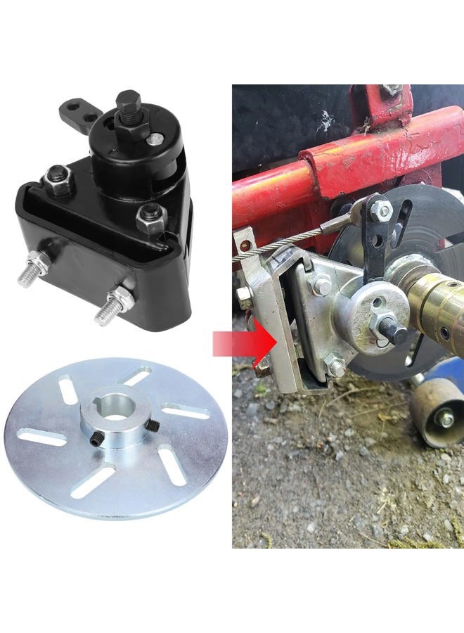 GREHUA Mechanical Disc Brake Caliper and Bracket with Pads Black Kit for Manco 9598 9597 Yerf-Dog ASW Bristers Airheart MB-1 Predator 212cc 196cc 6.5hp GX160 Go Kart Drift Trike Carter Rotor Fun Cart - Image 2