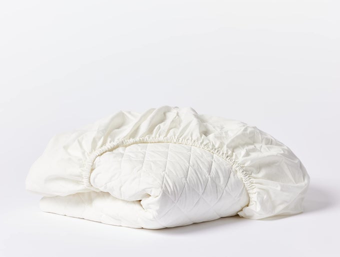 ORGANIC COTTON MATTRESS PAD QUEEN SOFT COTTON MATTRESS COVER WHITE
