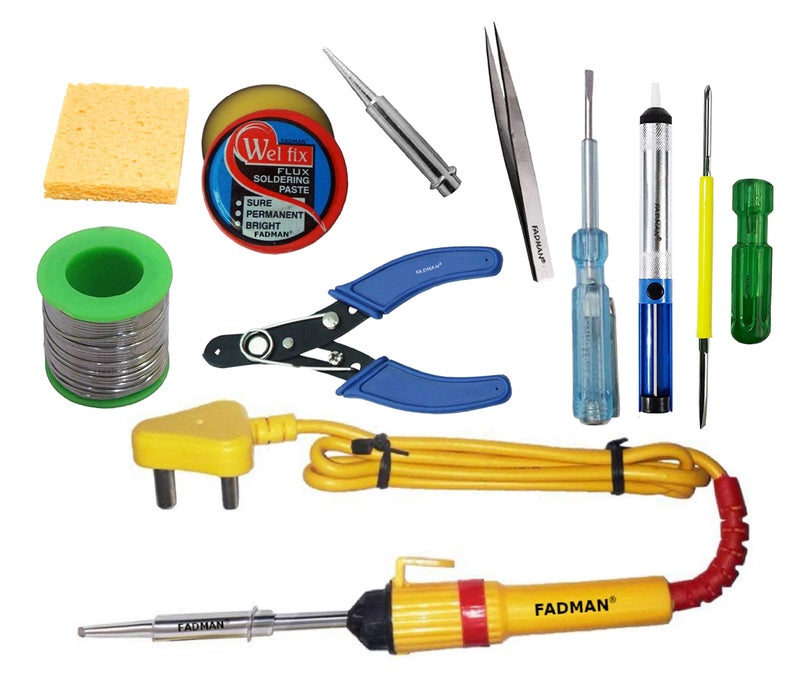 Fadman Basic Kit Combo-10 Soldering Iron Kit | 25W Soldering Iron (Yellow) |, Corded Electric - Image 3