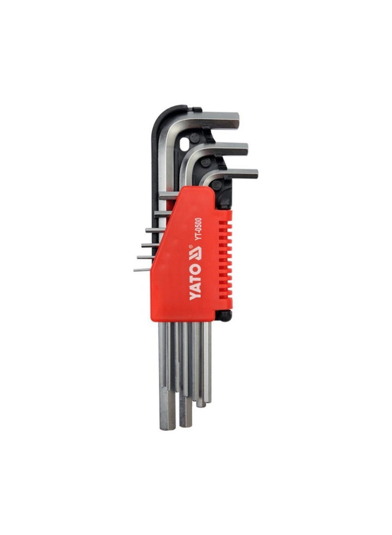 YATO Hex Key 9Pcs 1,5-10Mm Crv YT-0500