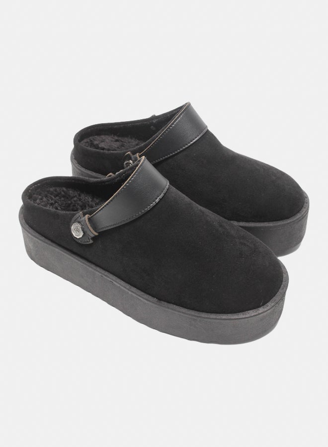 Glitter Women Slippers - Black - Image 1