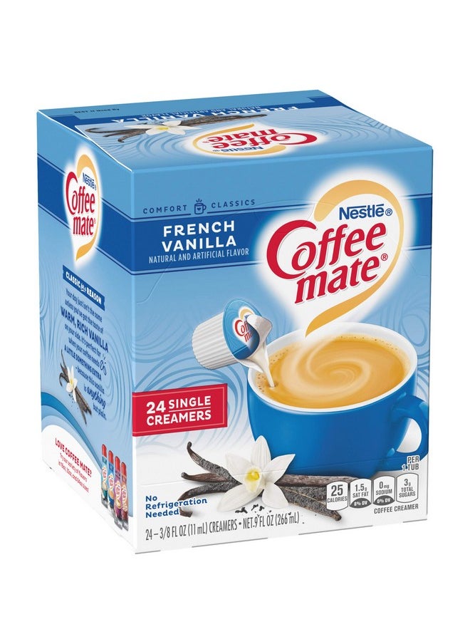 Coffee Mate Nestle Coffee Mate Coffee Creamer Liquid Singles, French Vanilla, 24 Count (Pack of 4)  - Image 2