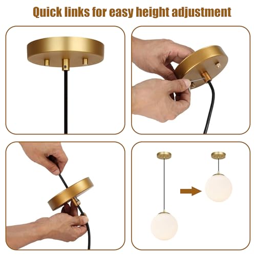 MAYOMAJO 6 Inches Light Canopy Kit with Heavy Duty Replacement Ceiling Cover Plate & Mounting Hardware for Lighting Fixtures Chandelier Pendant Lamp or DIY Project (Brass) - Image 4