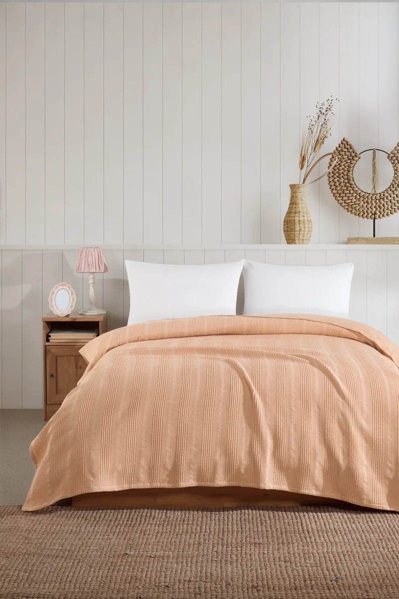Elart Molly Cotton Blanket Double Salmon (210X230 Cm)