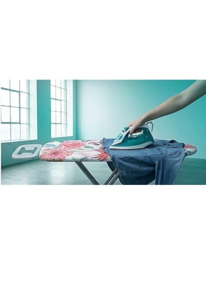 غطاء لوح كي بتصميم فلامنجو - 140 × 50 سم، مقاوم للحرارة، سطح أملس، متين وسهل الاستخدام - Image 4