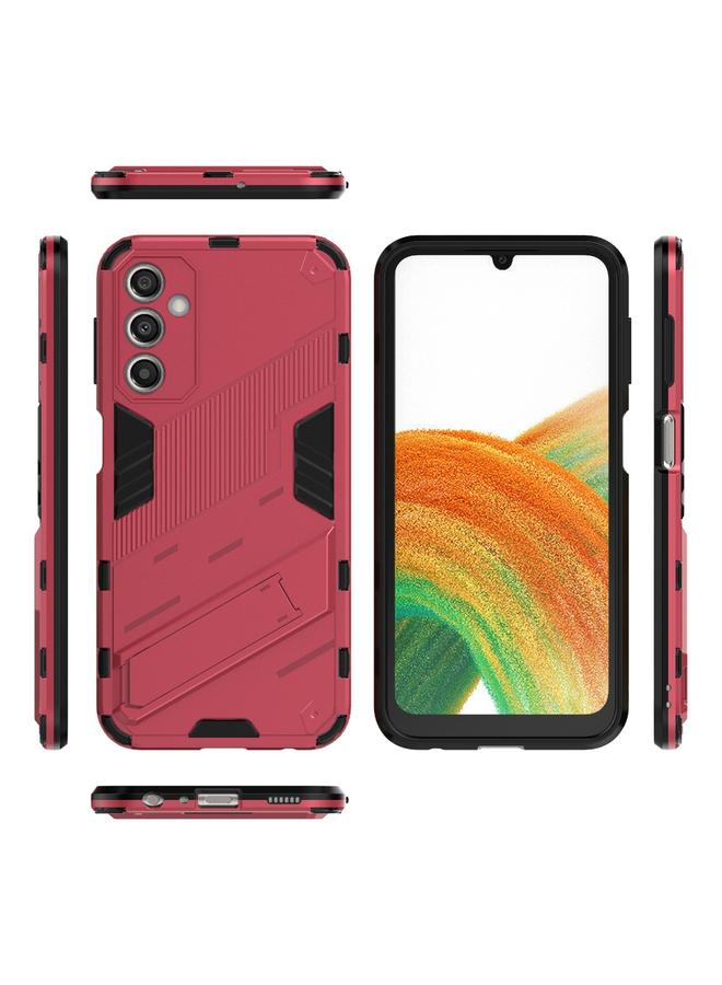 اس-توب جراب لهاتف Samsung Galaxy A24 5G / A24 4G Punk Armor 2 في 1 PC + جراب هاتف مقاوم للصدمات من مادة TPU مع حامل غير مرئي - Image 2