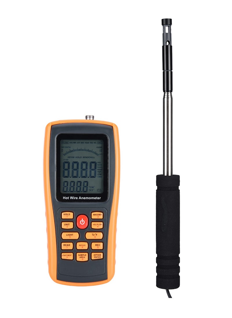 Generic GM8903 Portable Digital Hot Wire Wind Speed Temperature Gauge Anemometer  - Image 1