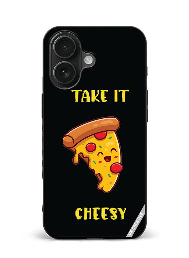 VR CREATIVE Protective Case Cover For Apple iPhone 16 Take It Cheesy Design Multicolour