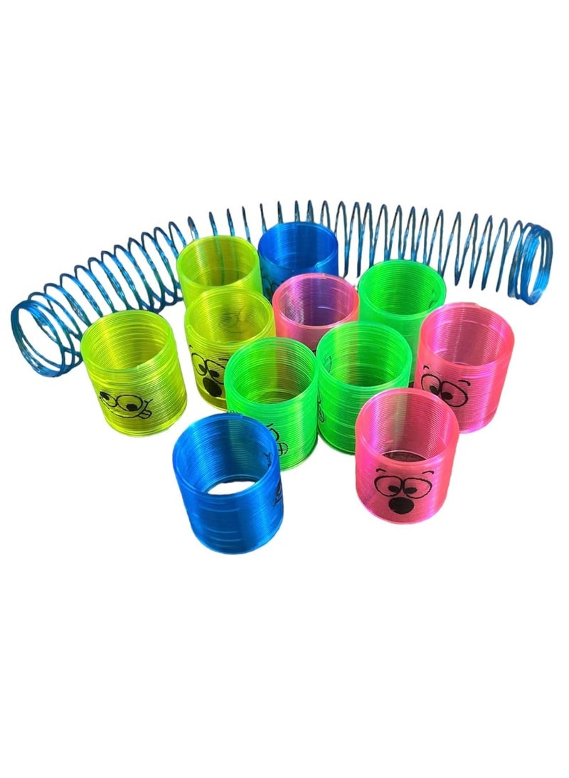 12 Assorted Colours Spring Rainbow Magic Toys, Fidget Stress Coil Springs Toys for Party Favor Goodie Bag Filler Party Supplies for Boys Girls  - Image 1