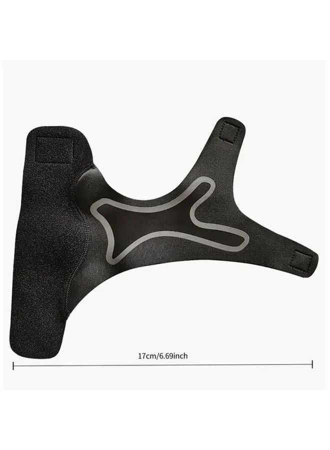 Set of 2 Adjustable Ankle Support Sleeves Black Size M for Fitness Sports Pressure Relief - Image 5