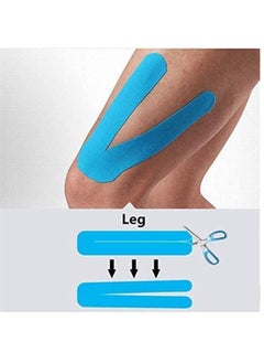 Cuken 3-Piece Muscle Tape 5cm x 5m Sports Tape Kinesiology Tape Cotton Elastic Adhesive Muscle Bandage Care Physio Strain Injury Support  - Image 2
