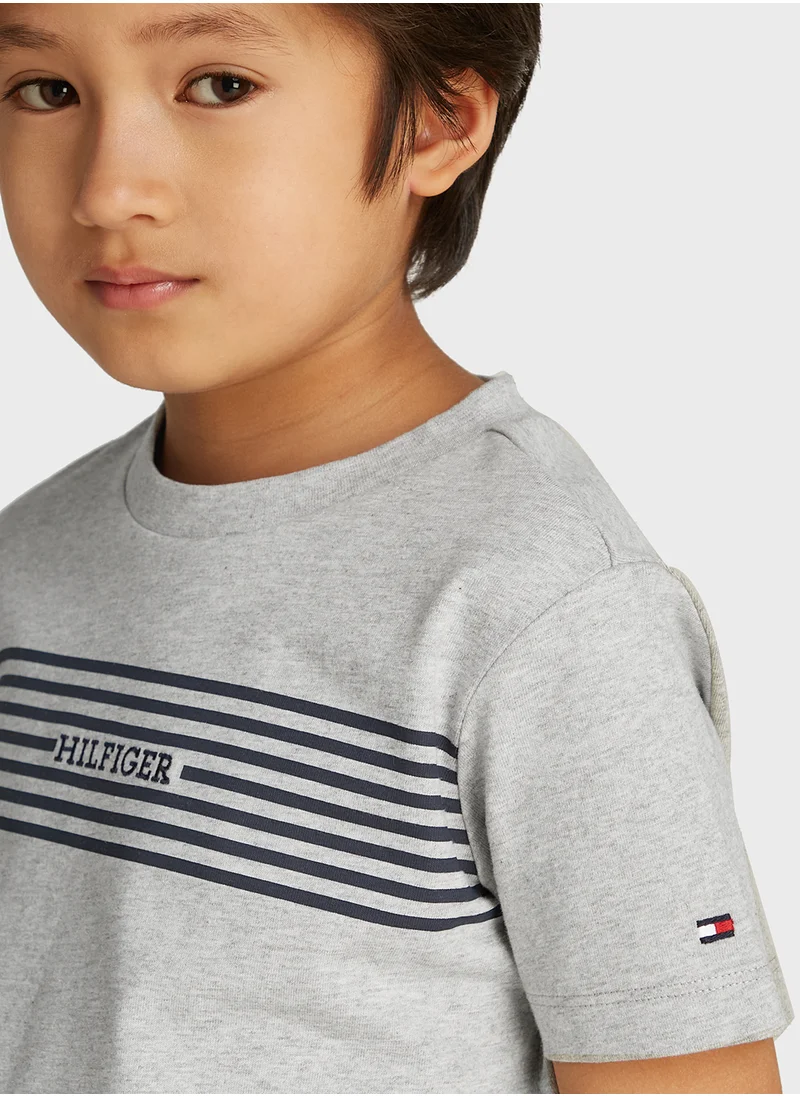 تومي هيلفيغر Kids Striped T-Shirt