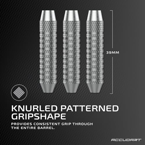 Accudart Soft Tip Dart Set 1.0 - Nickel Plated Steel Barrel - Knurled Patterned Grip - Polycarbonate Shaft - Standard Shape Flights - Image 5