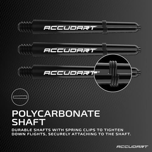 Accudart Soft Tip Dart Set 1.0 - Nickel Plated Steel Barrel - Knurled Patterned Grip - Polycarbonate Shaft - Standard Shape Flights - Image 3