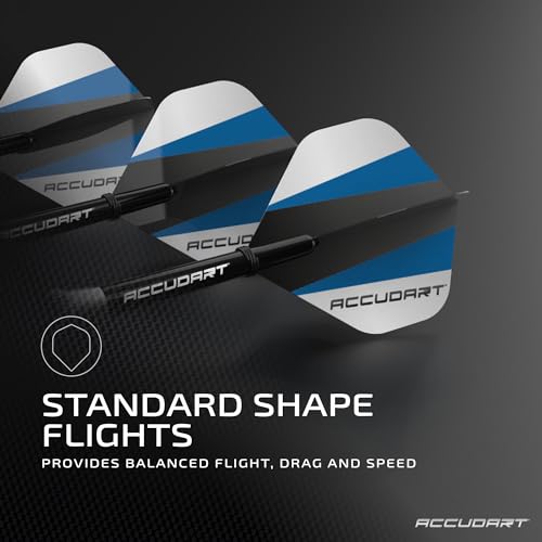 Accudart Soft Tip Dart Set 1.0 - Nickel Plated Steel Barrel - Knurled Patterned Grip - Polycarbonate Shaft - Standard Shape Flights - Image 4
