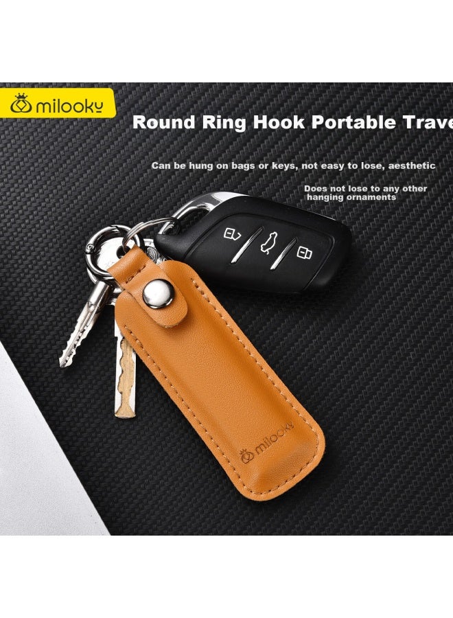Diyi Workshop Di Yi Workshop Genuine Leather Usb Flash Drive Storage Bag Anti-lost Case For Sandisk, Kingston, Patriot, Hikvision Usb Flash Drives, Cowhide Business Anti-lost Keychain Pendant Protective Cover - Image 2
