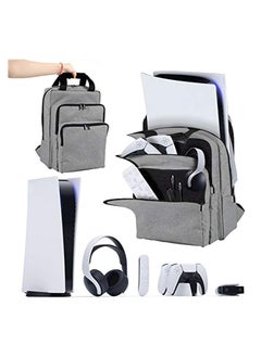 XICEN Travel Carry Backpack Back Bag for PS5 Console，PlayStation 5 Accessories Storage Proctection Backpack， Messenger Bag ，Leisure Business Briefcase  - Image 1