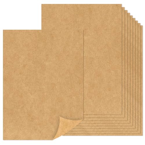 Lakeer 120 GSM A4 Kraft/Craft Paper Craft Liner Sheet for DIY Craft (Brown Color) - Pack of 50 - Eco-Friendly, acrylic - Image 1