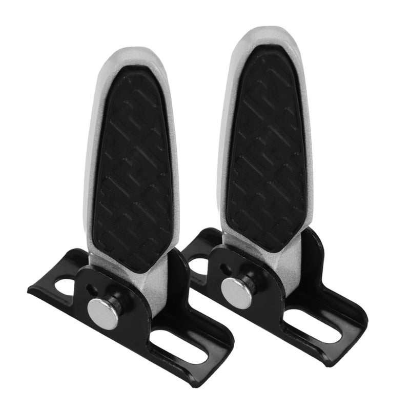 Aluminum Alloy Folding Electric Bicycle Footrests Anti Slip Rear Pedals For Scooters Motorcycles - Image 2