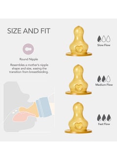 BIBS Pack Of 1 Baby Bottle Round Nipple Latex 150 Ml Slow Flow, Sage, 0 Months +  - Image 3