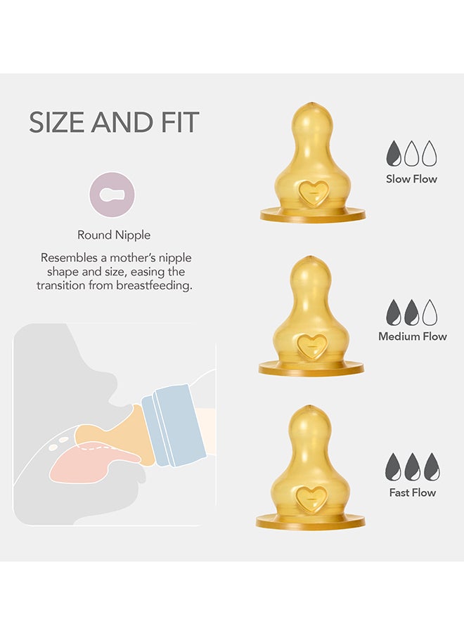 BIBS Pack Of 1 Baby Bottle Round Nipple Latex 150 Ml Slow Flow, Sage, 0 Months +  - Image 3