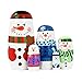 Tphon 5 Piece Nesting Dolls Wooden Russian Matryoshka Doll Cute Handmade Santa Snowman Stacking Doll Kids Toy for Christmas and Birthday - Image 3