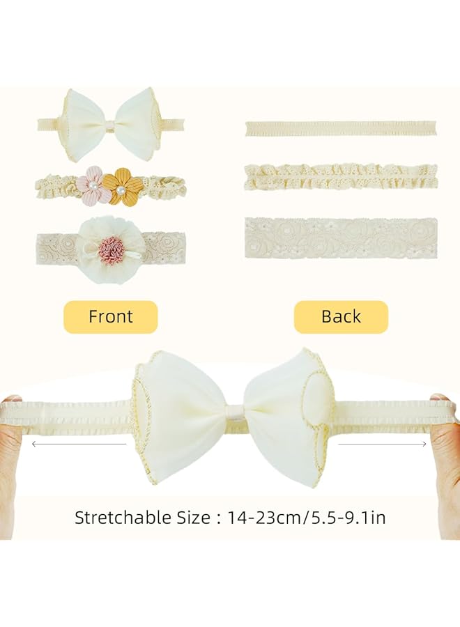 Hannea 3Pcs Bow Hairband For Baby Girl - Image 2