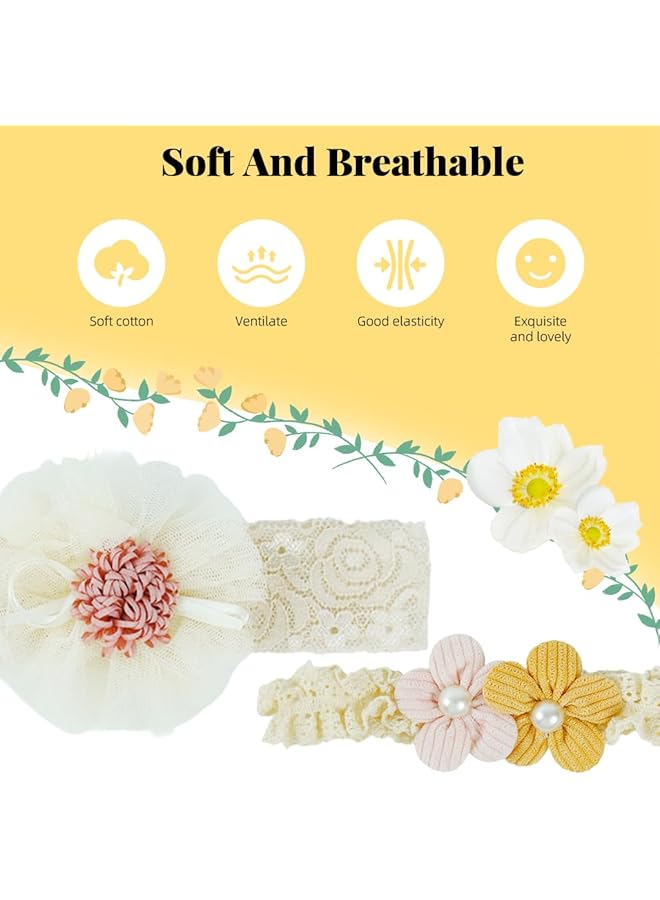 Hannea 3Pcs Bow Hairband For Baby Girl - Image 5