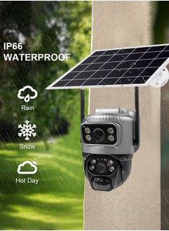 Generic Solar Camera Outdoor Dual Lens 4G Camera Solar Home Security Cameras PIR Human Detection Video IP Camara with 64GB SD Card  - Image 2